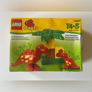 1997 LEGO DUPLO Strawberry T‑Rex 2601 Dinosaur Set New Damaged Box